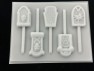 2452 Tombstone Halloween Chocolate or Hard Candy Lollipop Mold